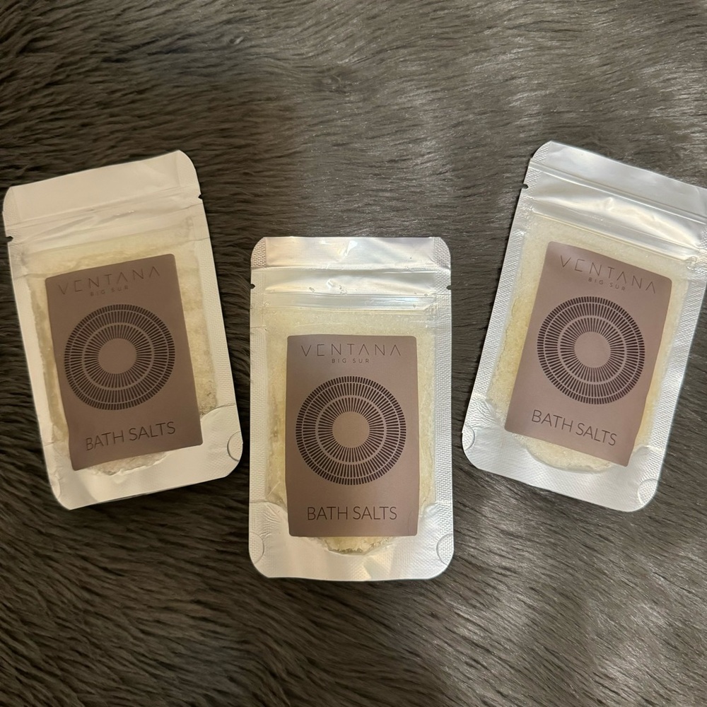 Alila Ventana Big Sur Bath Salt Lot of 3 Organic Spearmint Rosemary